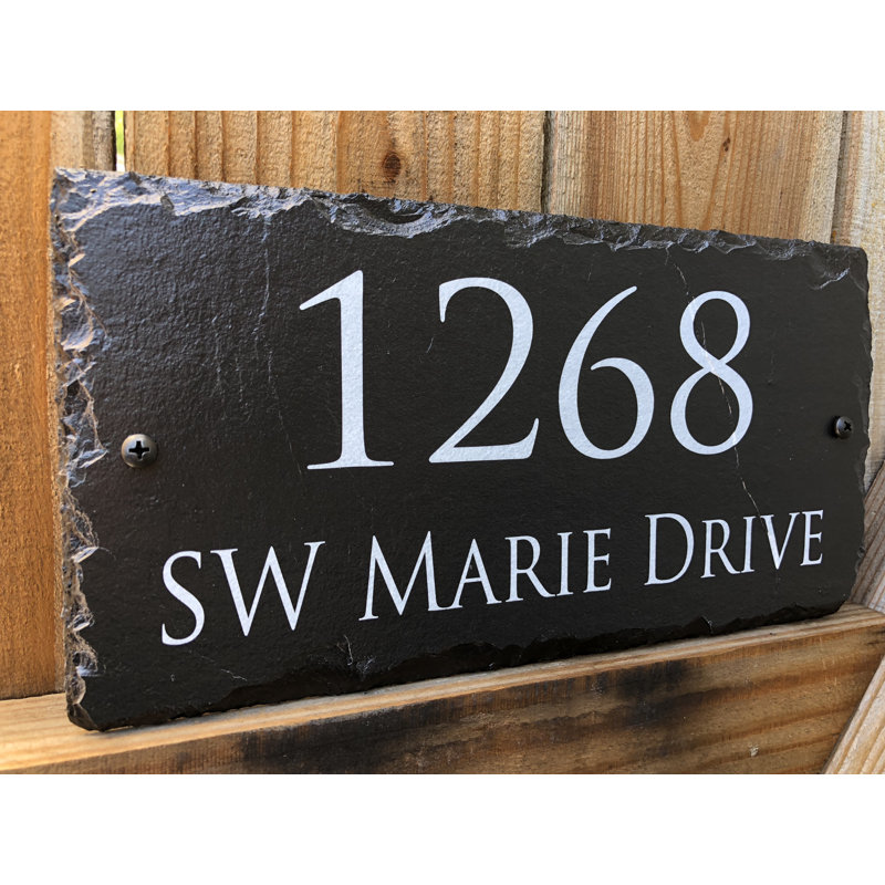 SassySquirrelInk Personalized Home 2Line Wall Address Plaque & Reviews